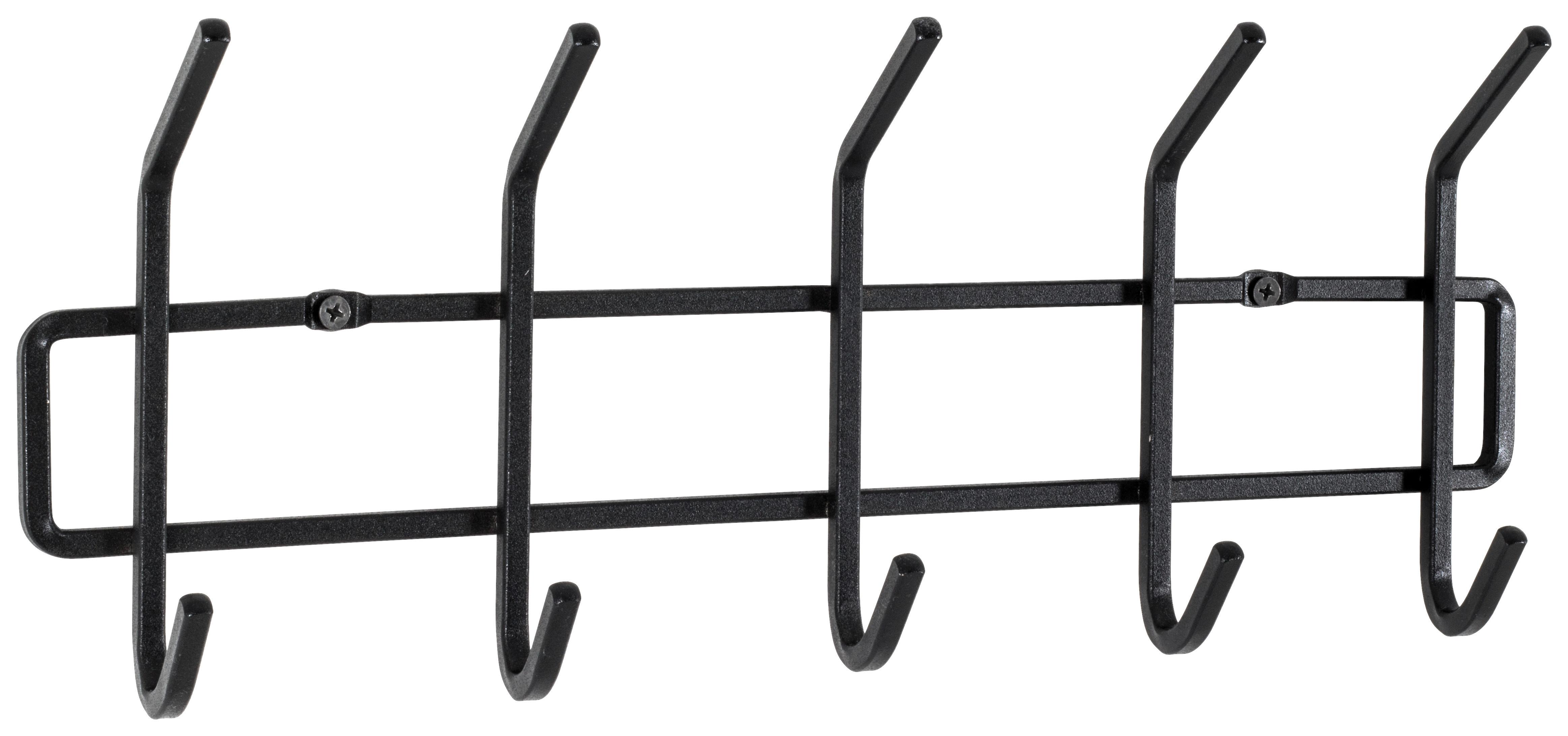 Cuier de perete cu cârlige UTE 21548 - Modern, metal (42/17/7cm) - Modern Living