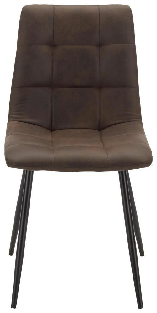 Stuhl in Braun - Schwarz/Braun, LIFESTYLE, Holz/Textil (45/88/54,5cm) - Based