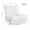 RELAXFÅTÖLJ ALURA - svart/cremefärgad, Modern, metall/trä (90/92/90cm) - Bessagi Home