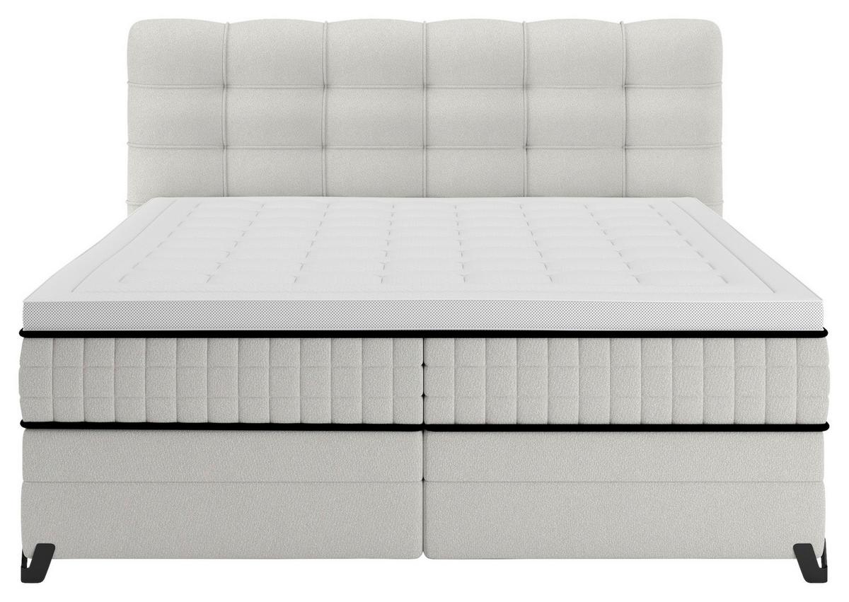 Boxspringbett Carmen C Beige ca. 180x200cm - Beige, Konventionell, Holz/Holzwerkstoff (180/200cm) - Premium Living