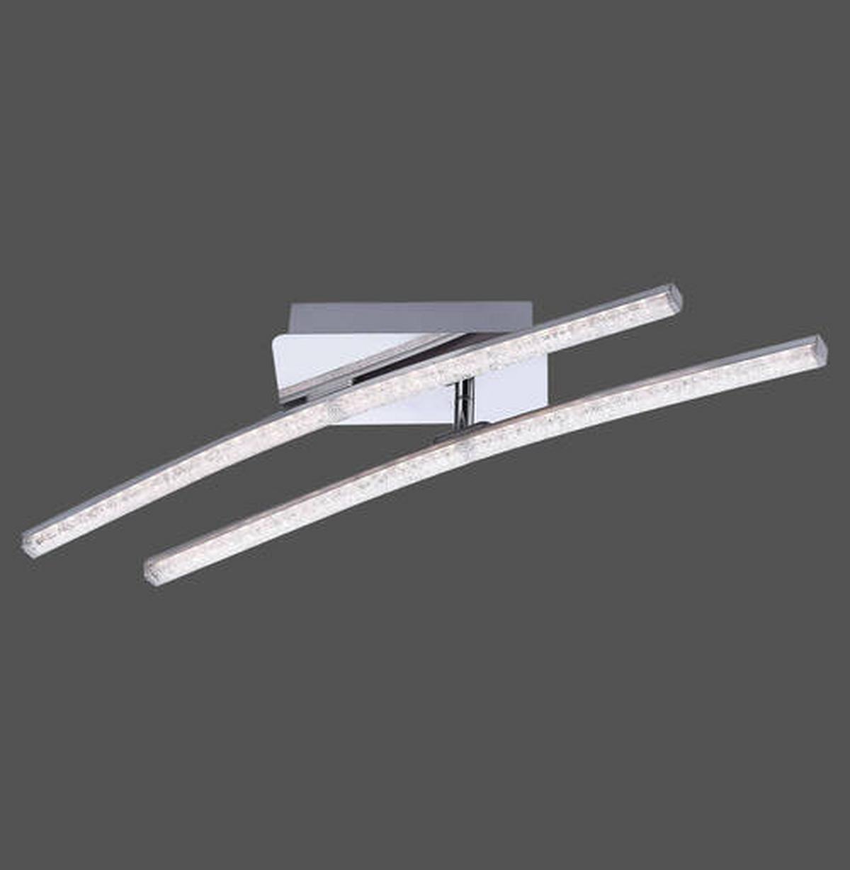 LED-Deckenleuchte Simon max. 10 Watt - Chromfarben, Design, Metall (58/51/10cm) - Just Light