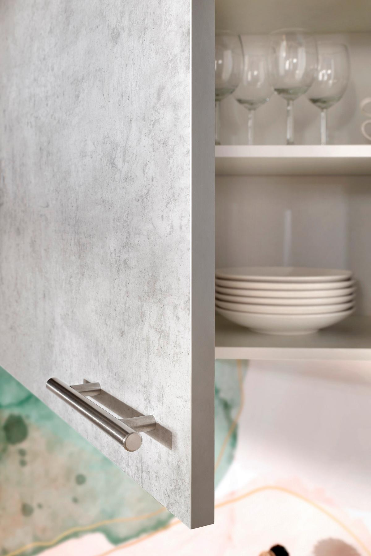 Kuhinjski Blok Z Aparati Malia, 220cm - barve nerjavečega jekla/siva, Basics, kovina/leseni material (220cm) - Respekta