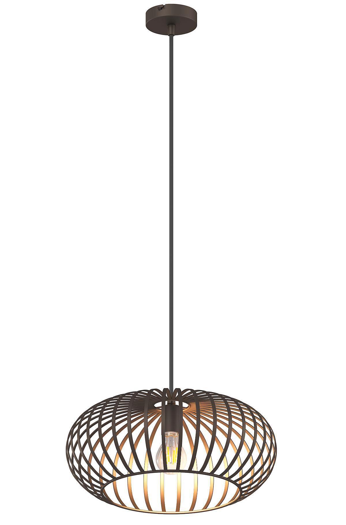 HÄNGELEUCHTE 33270111 MAX - Braun, Konventionell, Metall (40/150cm)