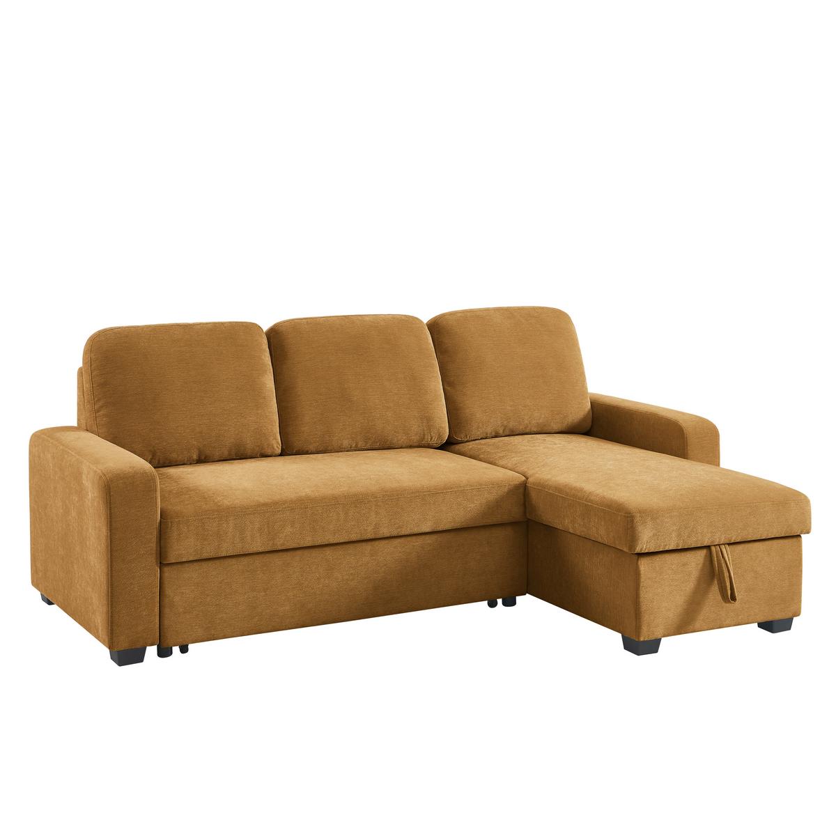 Kutna Garnitura Nora - žuta/crna, Basics, drvo/metal (223/93/147cm) - Mömax