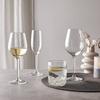 SET MED VINGLAS LARS - WHITE - klar, Modern, glas (380ml) - Mömax