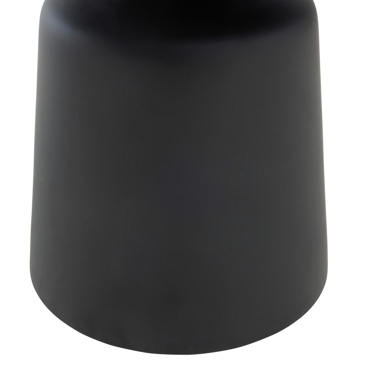 Kisasztal Jaro - fekete, Modern, Üveg/fém (47/48cm) - Premium Living