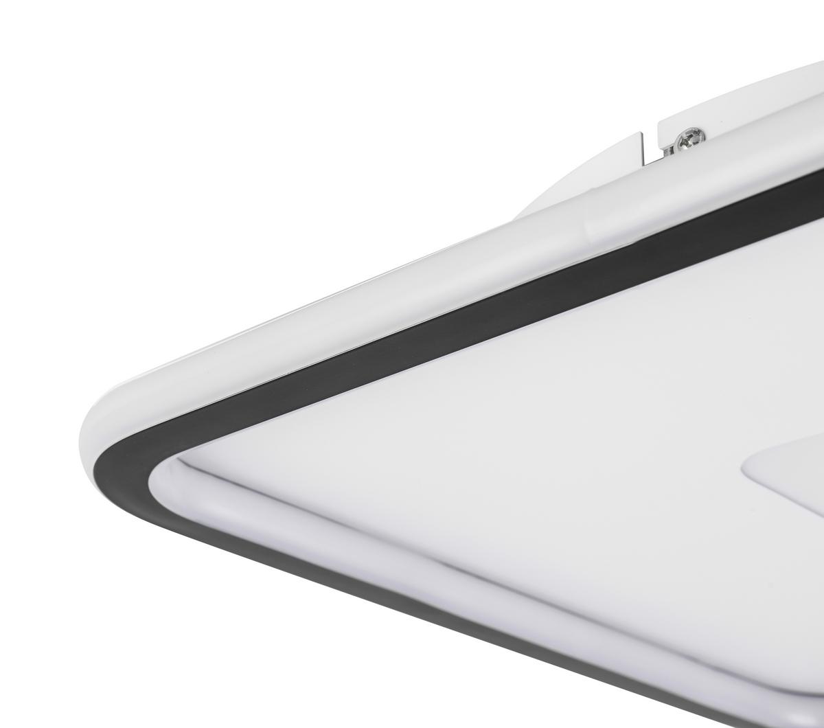 LAMPA SUFITOWA LED HINA - czarny, Modern, tworzywo sztuczne/metal (40/40/4,5cm) - Bessagi Home