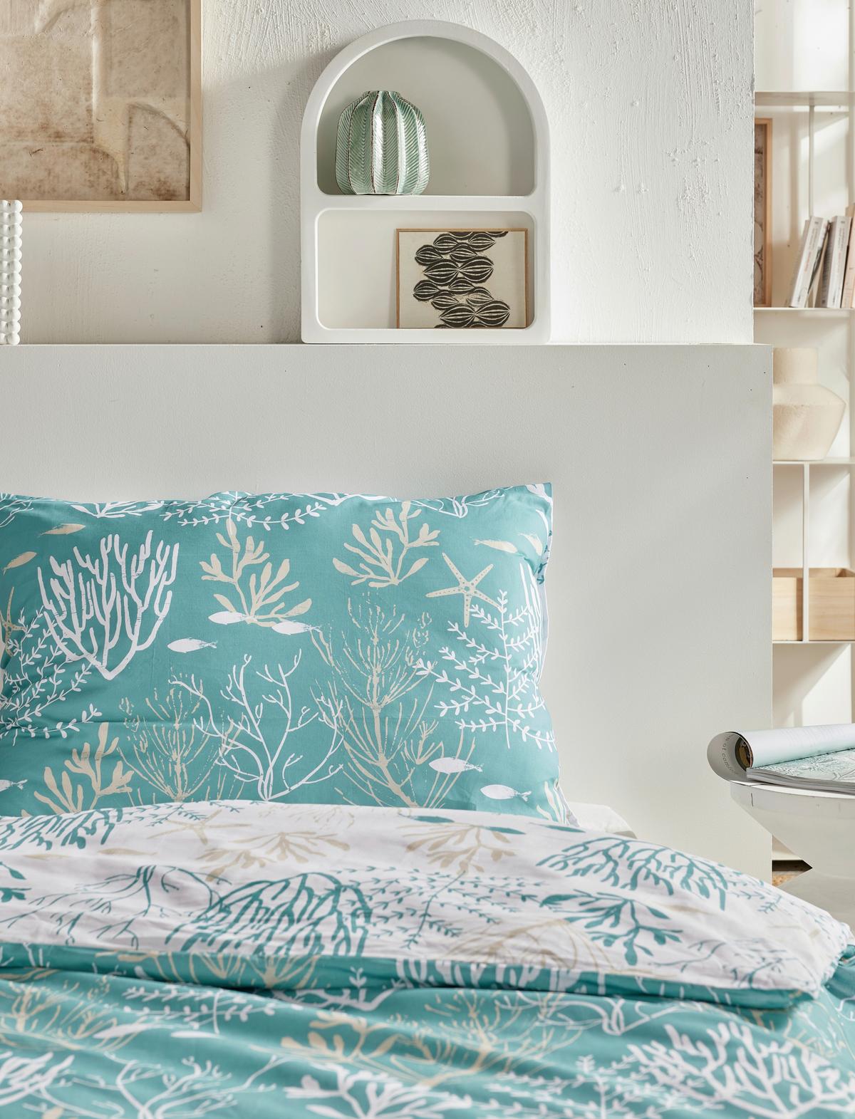 Posteljnina Sunshine - metino zelena, Moderno, tekstil (140/200cm)
