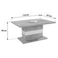 Klubska Miza Mali - bela/hrast, Moderno (110/49/67cm) - Mömax modern living Klubska Miza Mali - bela/hrast, Moderno (110/49/67cm) - Mömax modern living