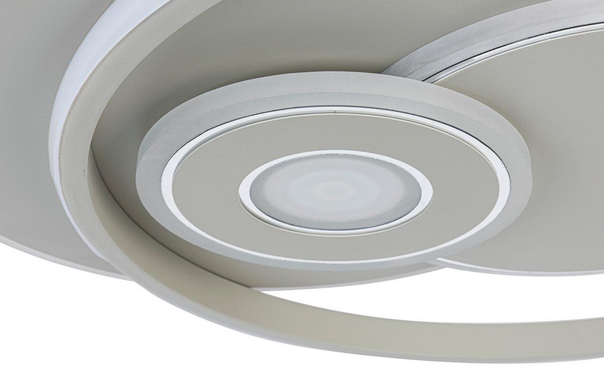LAMPA SUFITOWA TAINA - biały/kolor piaskowy, Trend, tworzywo sztuczne/metal (50/42,5/6,5cm) - Novel