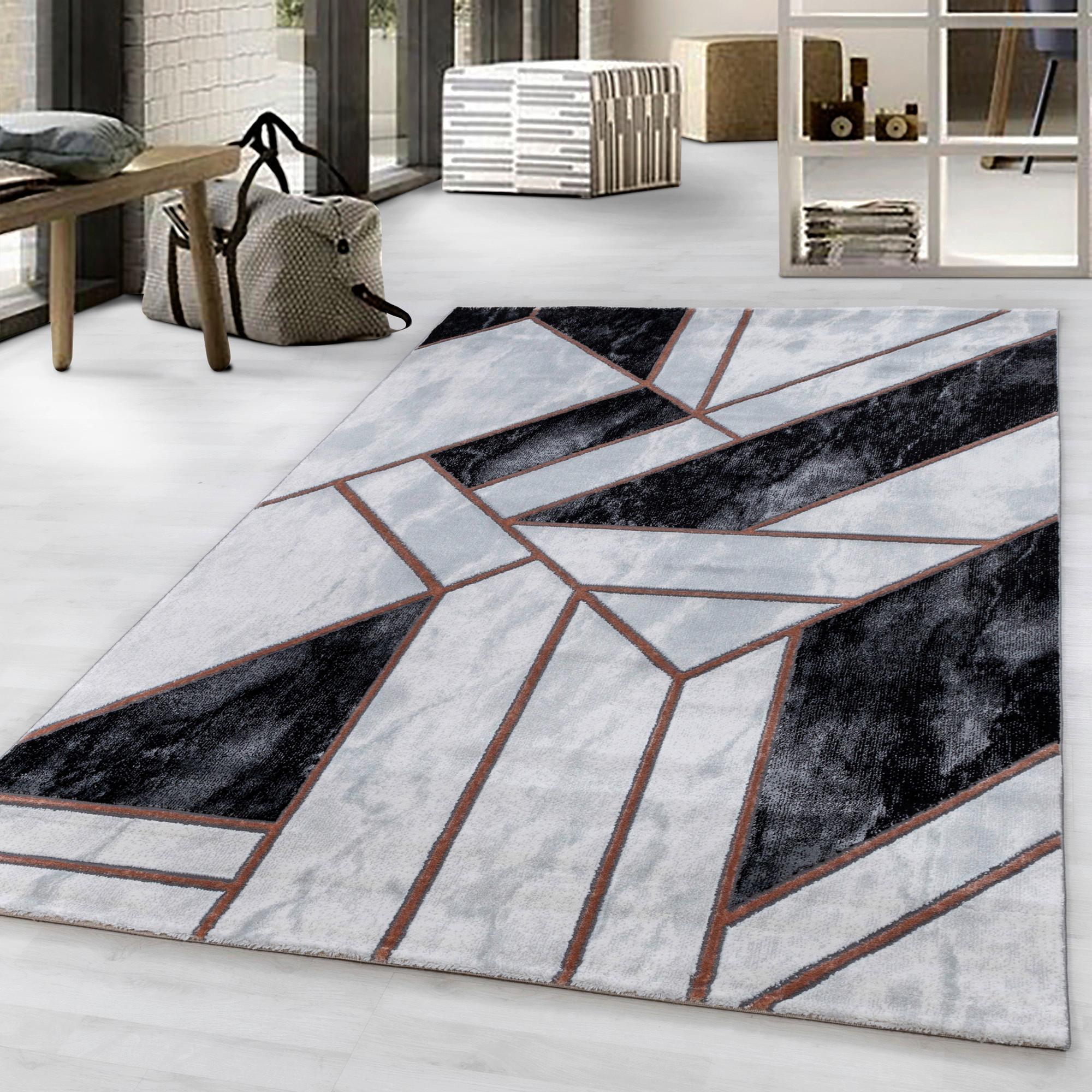 Webteppich Naxos Bronzefarben ca. 140x200cm - Bronzefarben, Design, Textil (140/200cm)