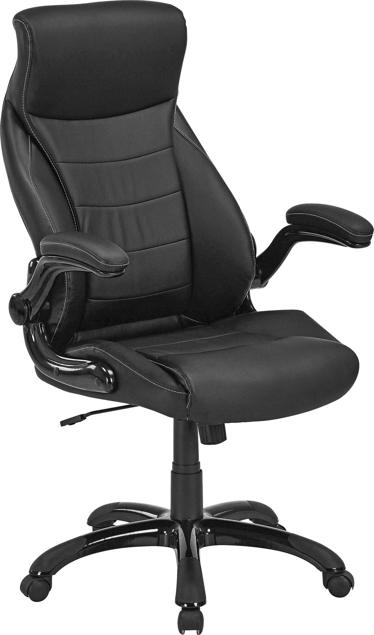 Uredska Stolica Orlando - crna, Moderno, metal/tekstil (71/114-124/72cm) - Modern Living