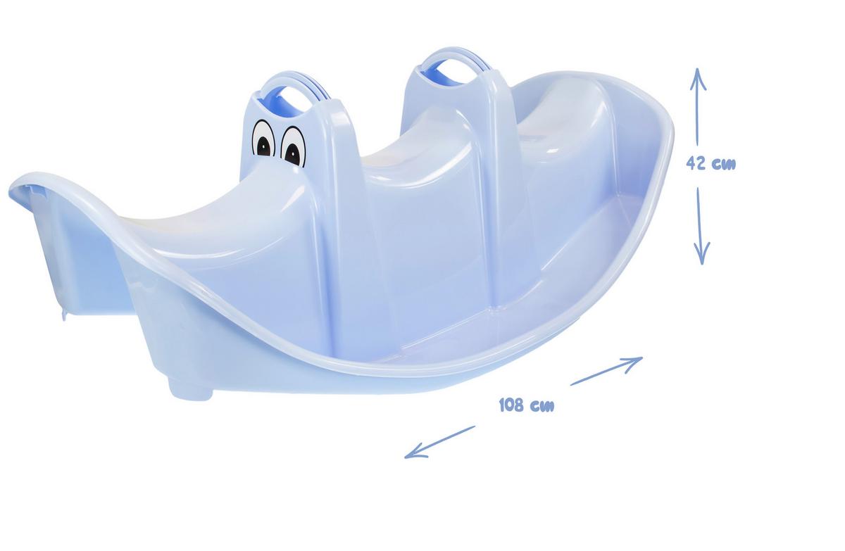 Wippe Big Rocker Hellblau - Hellblau, KONVENTIONELL, Kunststoff (108/42/61cm)