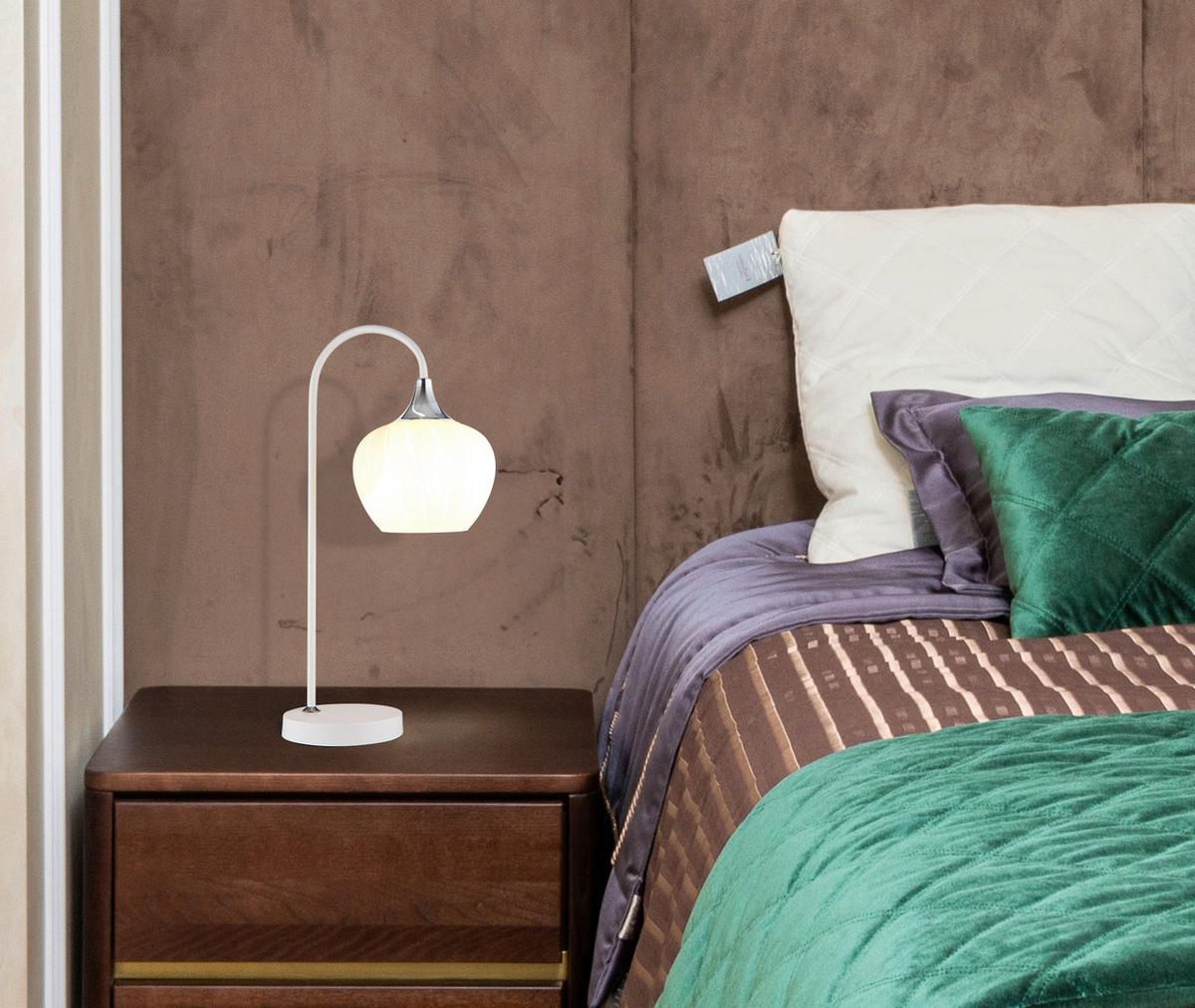 Tischleuchte Maxy Weiß max. 40 Watt - Konventionell (27,5/16/54,0cm) - Globo
