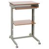 Pisalna Miza Workstation, Siva, Barva Bukve - siva/barve bukve, Basics, kovina/umetna masa (60/71,5-107,5/50cm) - MID.YOU