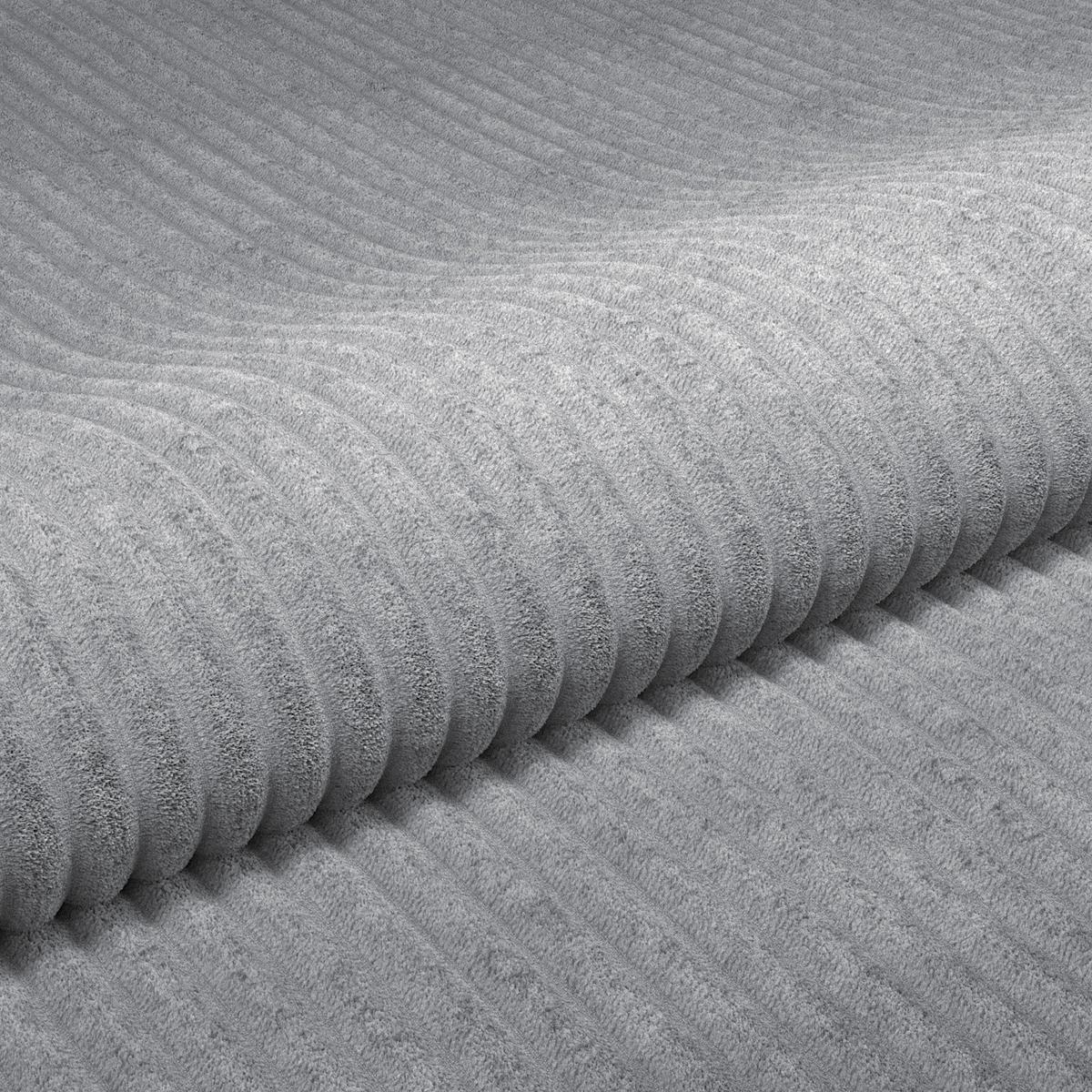 Kutna Garnitura Sonos - srebrne boje/crna, Moderno, tekstil (228/146cm) - Modern Living