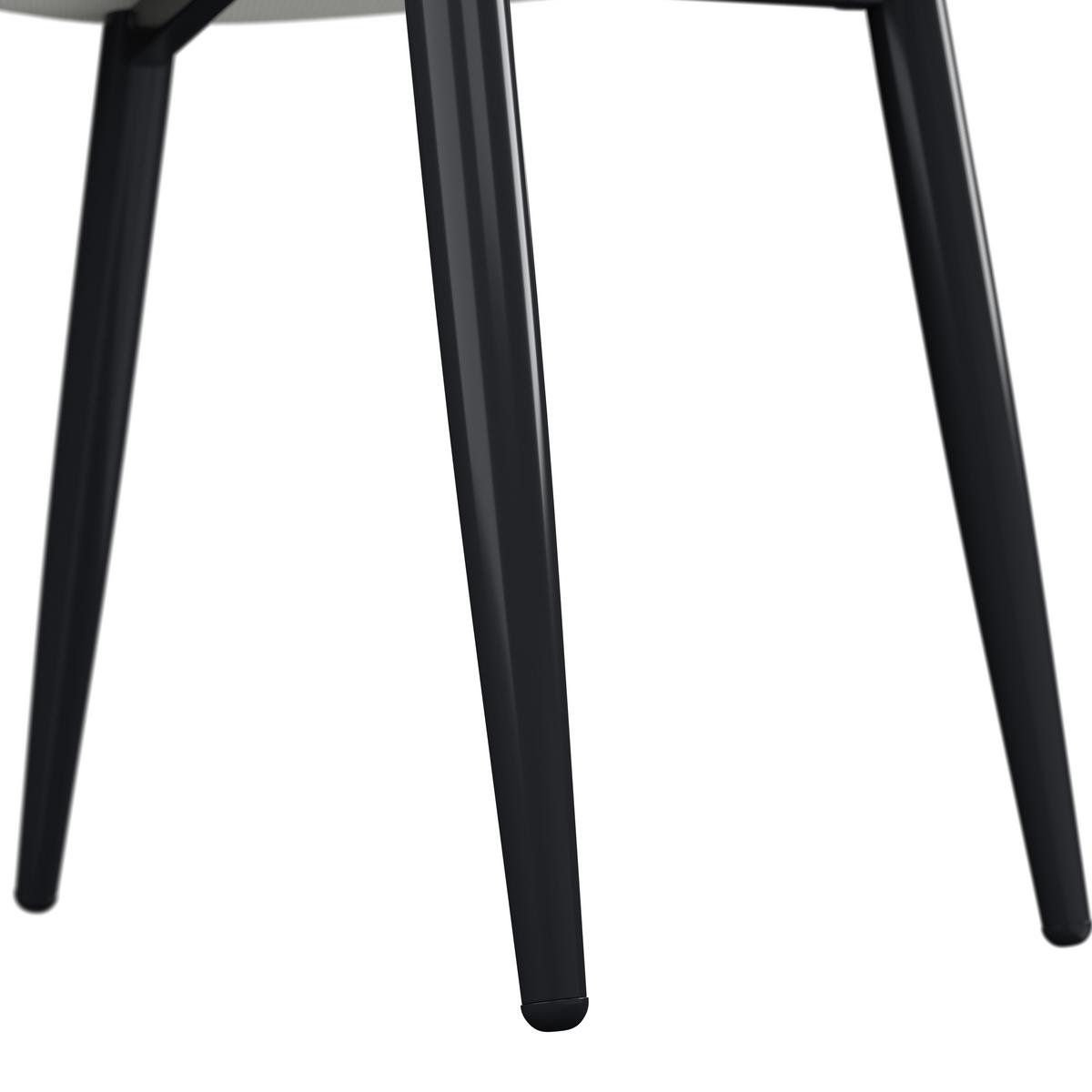 Naslanjač Selena, Bež - črna/bež, Konvencionalno, kovina/tekstil (56/88/61cm)