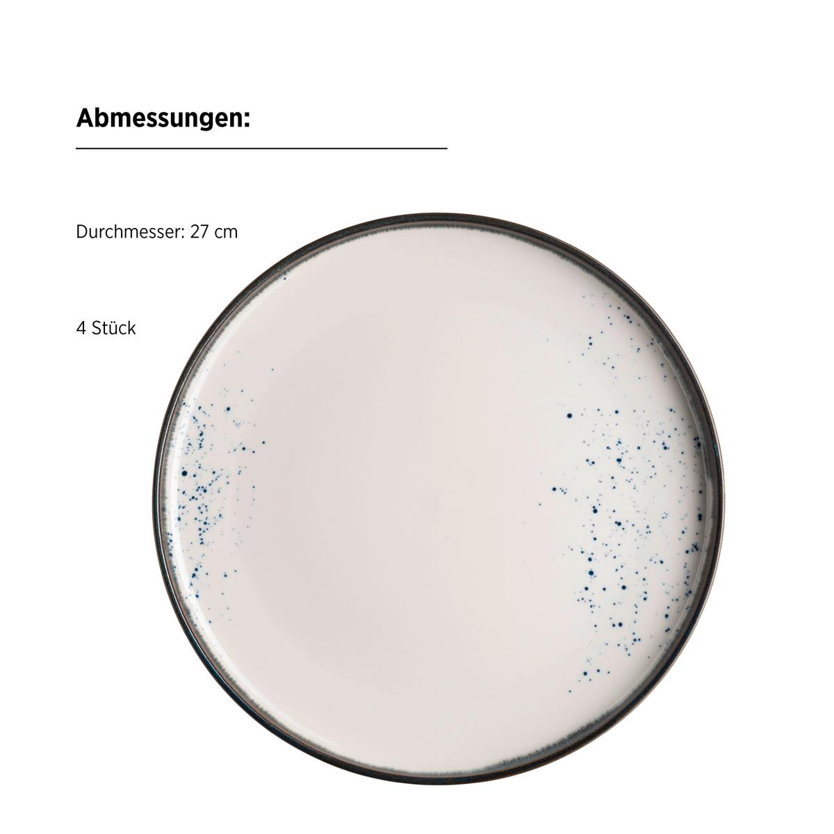 KOMBISERVICE PINTAR - Blau/Weiss, Basics, Keramik - Mäser
