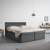 BOXSÄNG ROSA - mörkgrå/svart, Modern, trämaterial/trä (180/200cm) - Bessagi Home