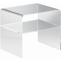 STOLIK BOCZNY 02082 - przejrzysty, Design, tworzywo sztuczne (40/33/35cm)