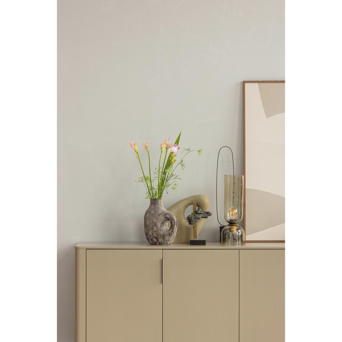 Sideboard Gunnar Schlammfarben B: 201 cm - Schlammfarben/Schwarz, Design, Holz/Metall (201/85/44cm) - Livetastic