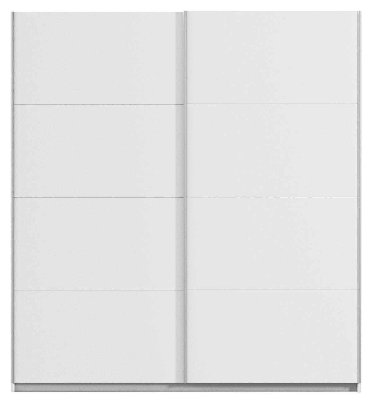 Ormar S Kliznim Vratima Subito - bijela/boje aluminija, Moderno, drvni materijal/metal (181/197/61cm) - Modern Living