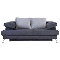 Zofa S Posteljno Funkcijo Sevilla, Temno / Svetlo Siva - srebrne barve/temno siva, Moderno, tekstil/les (200/100/75cm) - Mömax