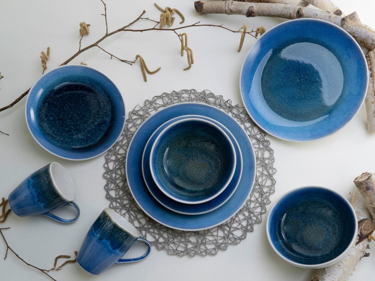 Kombinirani Servis Caldera Blau, 8-Delni - modra, Basics, keramika - Creatable