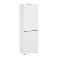 Garderobenschrank Dallas Weiß/Eiche Artisan - Schwarz/Weiß, MODERN, Holzwerkstoff/Kunststoff (65/192/38cm) - Mömax