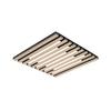 LED-TAKLAMPA RUKO - svart/ekfärgad, Modern, metall/trämaterial (42,5/42,5/5,5cm) - Mömax