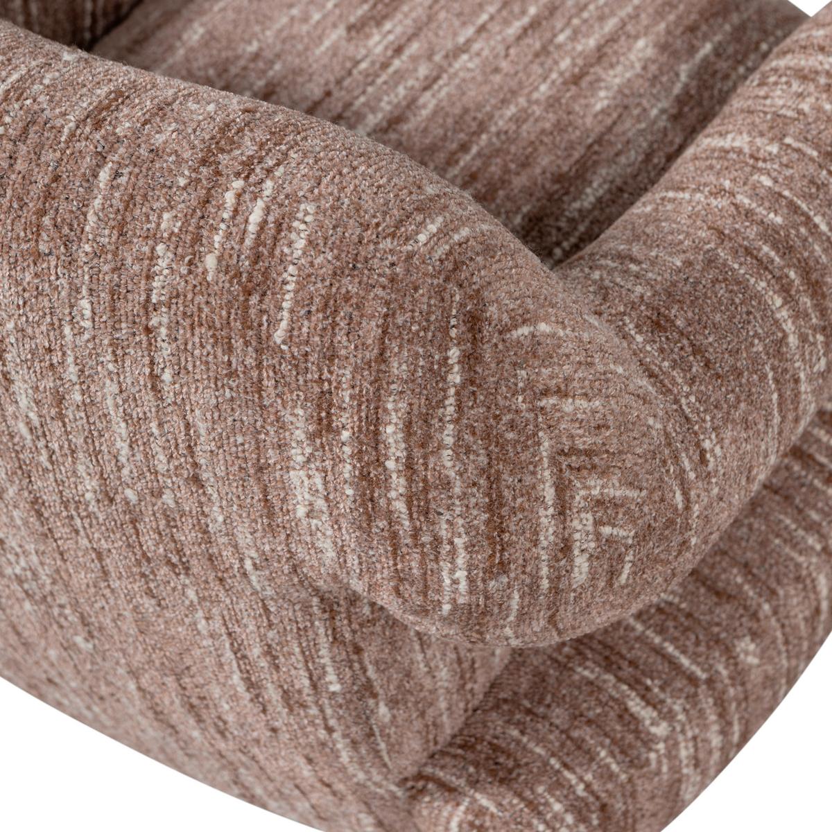 SESSEL Folke Altrosa B: 88cm - Altrosa/Schwarz, Design, Kunststoff/Textil (88/70/88cm) - Livetastic