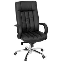 Pisarniški Stol Xxl G 300, Črna - srebrne barve/črna, Basics, kovina/umetna masa (62/129/50cm) - MID.YOU