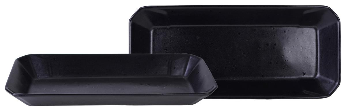 Set Podstavkov Street Tray Kebab, 2-Delni - črna, Basics, keramika (30/13cm) - Creatable
