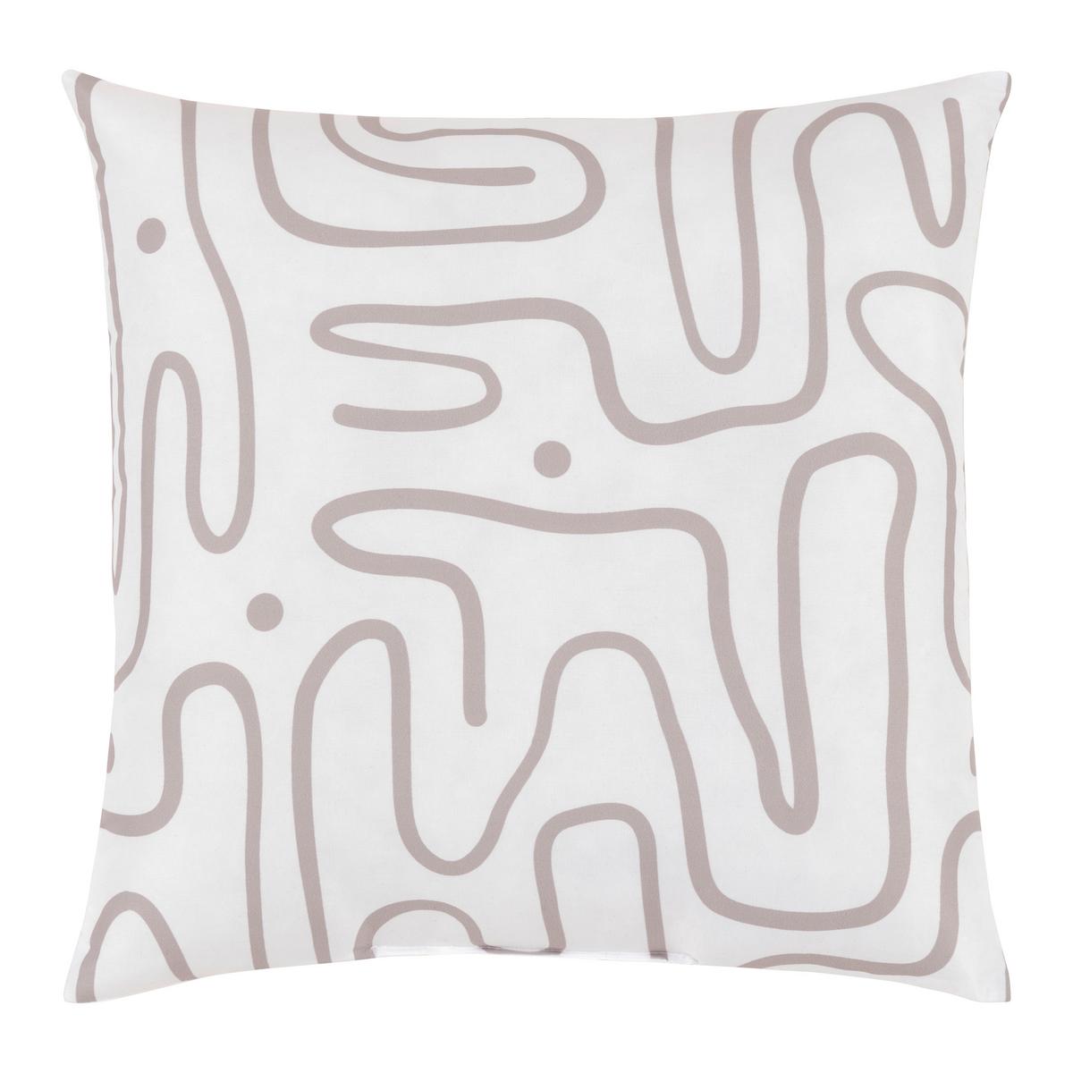 Díszpárna Betty 40/40 - bézs/fehér, Konventionell, textil (40/40cm) - Mömax