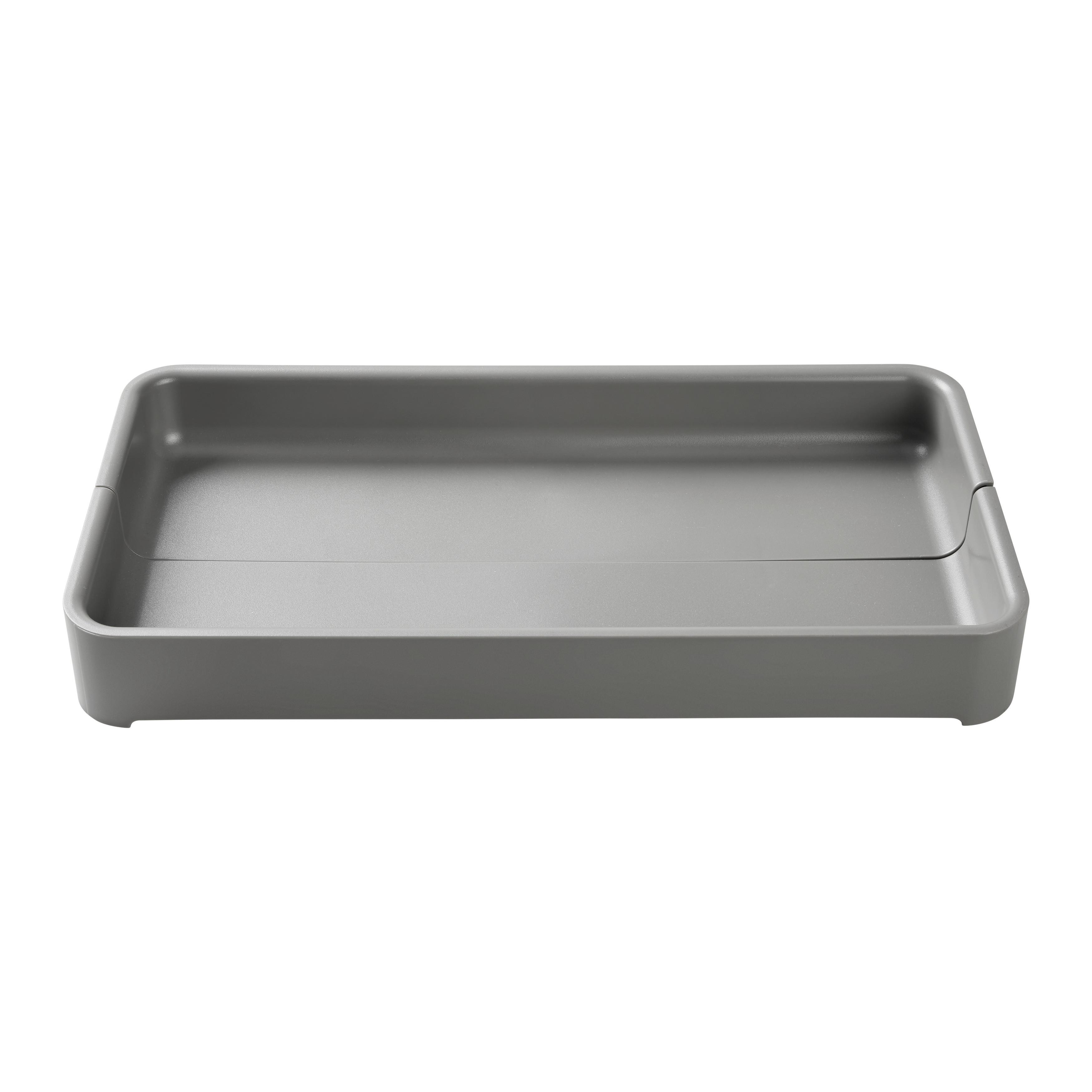 BESTICKLÅDA LIS -EXT- - grå, Modern, plast (38,1/19,1/4,8cm) - Mömax