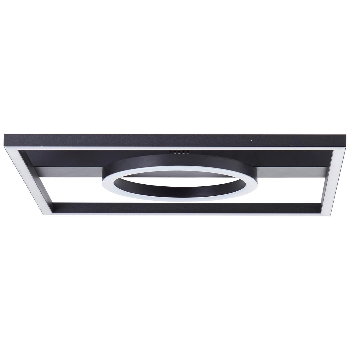 LED-Paneel Maureen Schwarz max. 24 Watt - Schwarz, Design, Kunststoff/Metall (5/40/40cm) - Brilliant