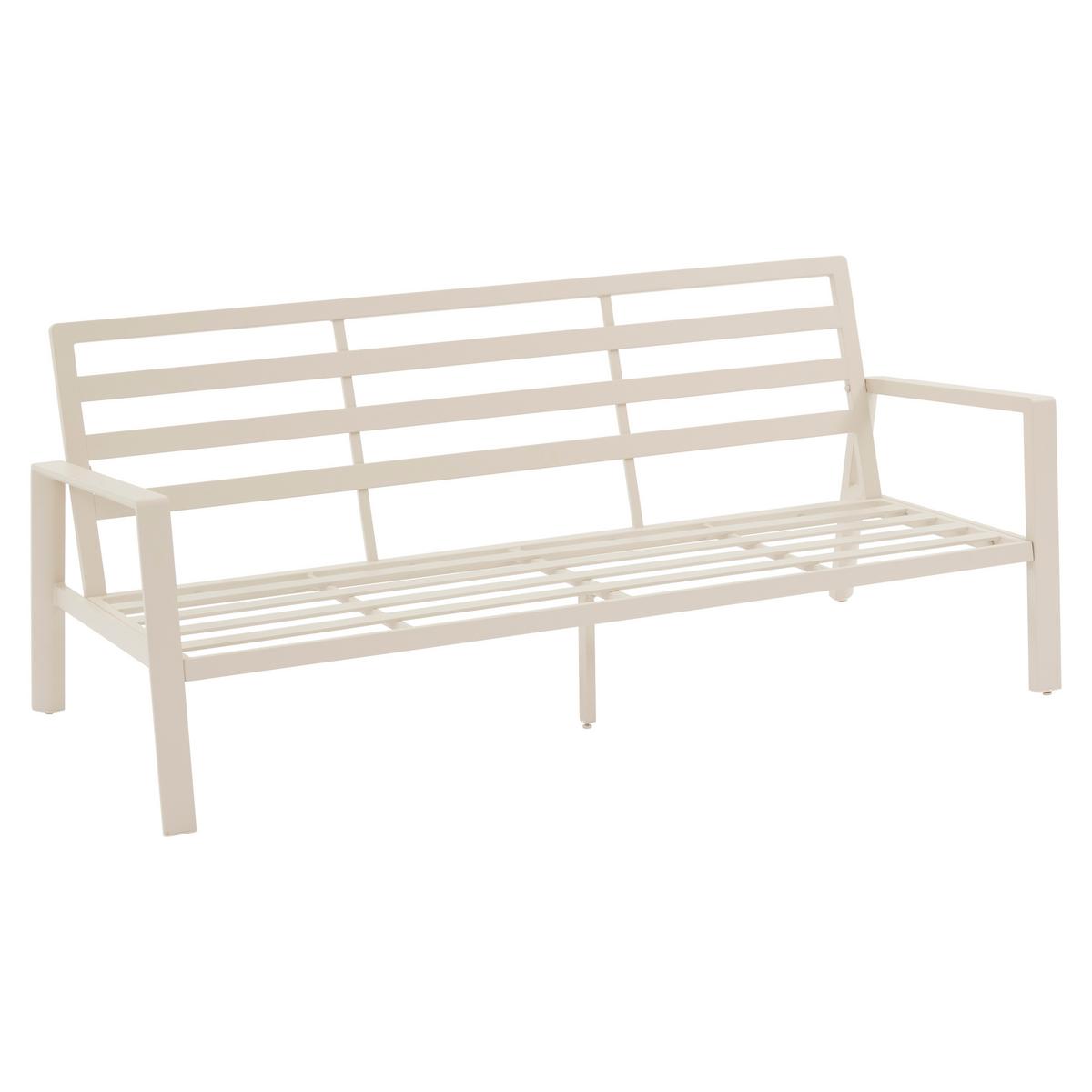 Set grădină Luzane - crem, Basics, metal/textil (291,5/87/152cm)