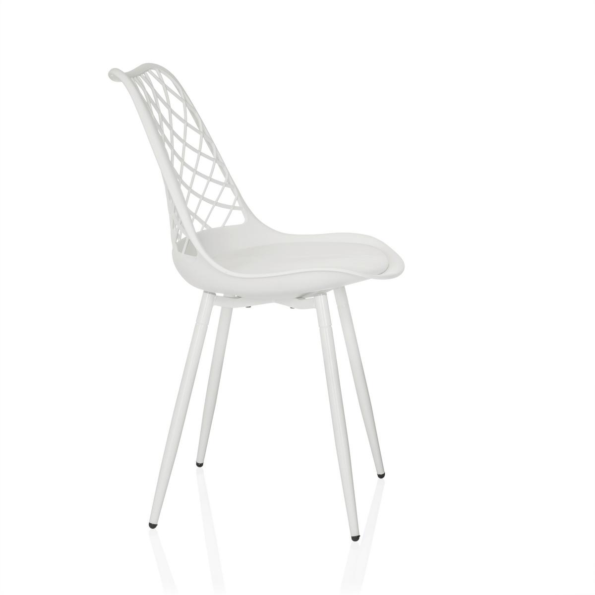 Vrtni Stol Begio S, Bela - bela, Moderno, kovina/umetna masa (48/83/57cm) - MID.YOU