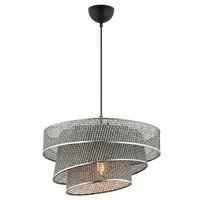 LAMPA WISZĄCA COUPER HAZERAN - GREY - szary, Design, metal/tkanina (40/72cm) - P & B
