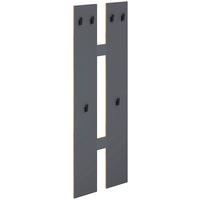 Wandgarderobe SALIA M Anthrazit ca. 57x140x20 cm - Honigeiche/Anthrazit, Design, Holzwerkstoff (57/140/20cm) - MID.YOU
