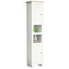 Hochschrank Balusa ca. 42x180 cm Weiß/Eiche - Eichefarben/Silberfarben, MODERN, Holzwerkstoff (42/180/30cm) - MID.YOU