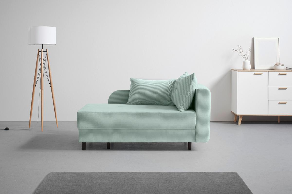Liege Nova Grau - Schwarz/Grau, MODERN, Holz/Textil (145/62/85cm) - Mömax