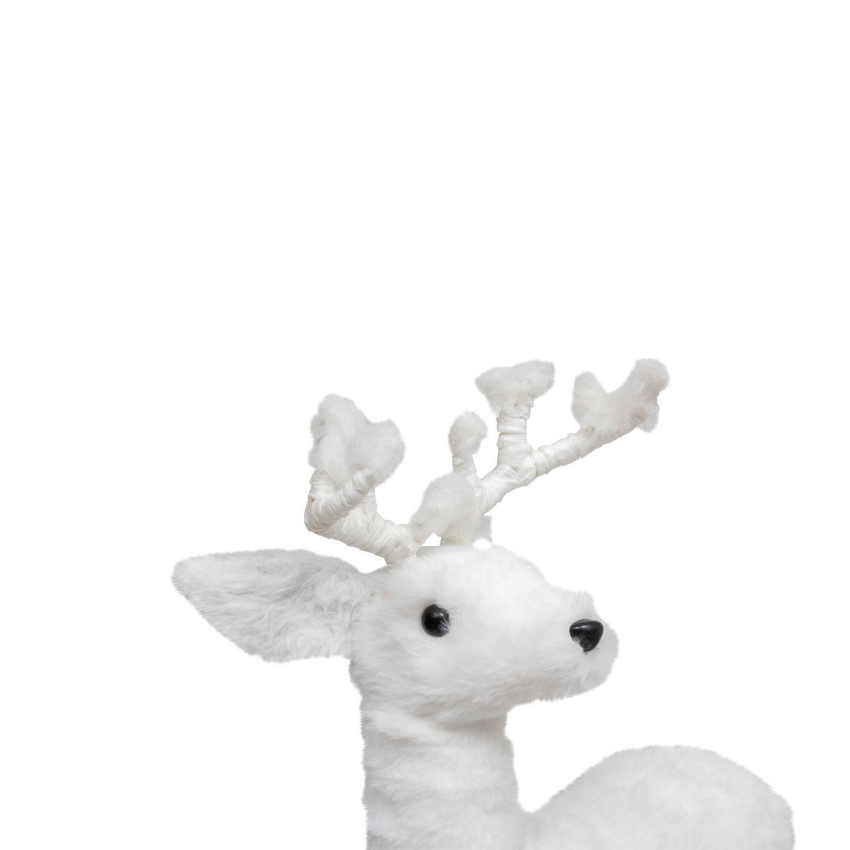 Ukrasna Figura Jelen Sliv - bijela, Basics, plastika (30/11/45cm)