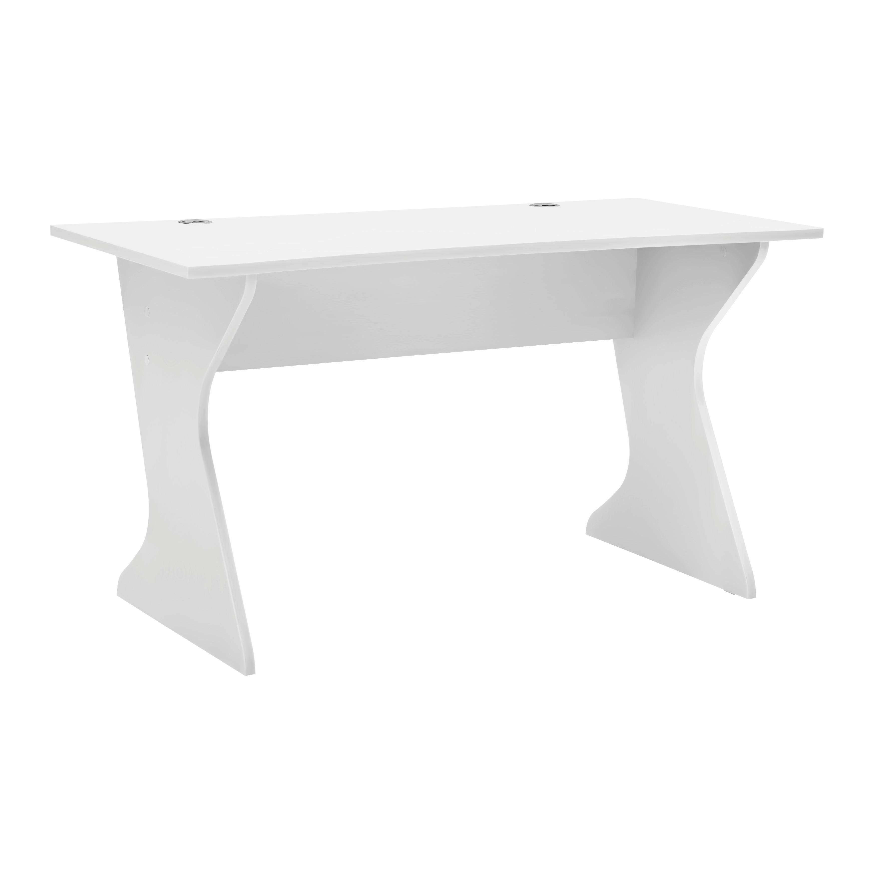 Schreibtisch Utapau in Weiss - Weiss, Modern, Holzwerkstoff (140/76,2/65cm) - Mömax