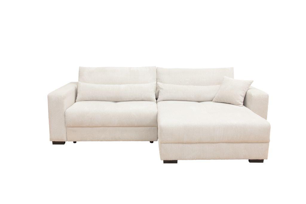 Kutna Garnitura Xela - bijela/crna, Moderno, tekstil (265/170cm) - Modern Living