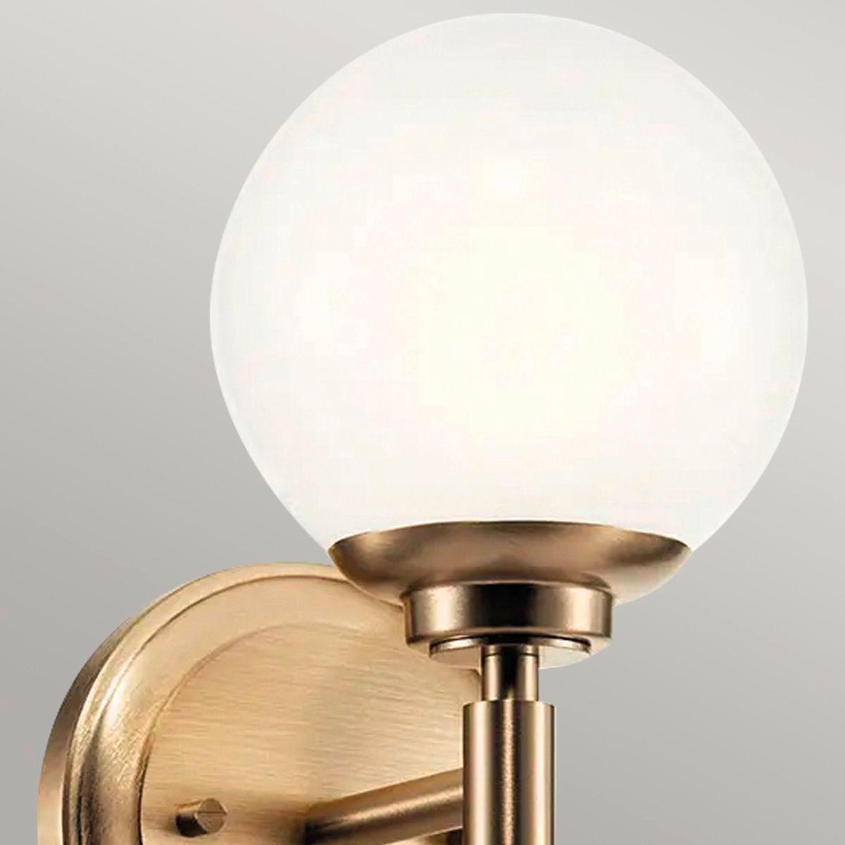 Fürdőszobai Falilámpa Kl-Benno1-Cpz - Pezsgő, Konventionell, üveg/fém (34.8/12.8/16.6cm) - Elstead Lighting