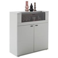 KOMODA WYSOKA LISSABON - kolor dębowy/antracytowy, Design, materiał drewnopochodny/metal (110/118/44cm) - Stylife