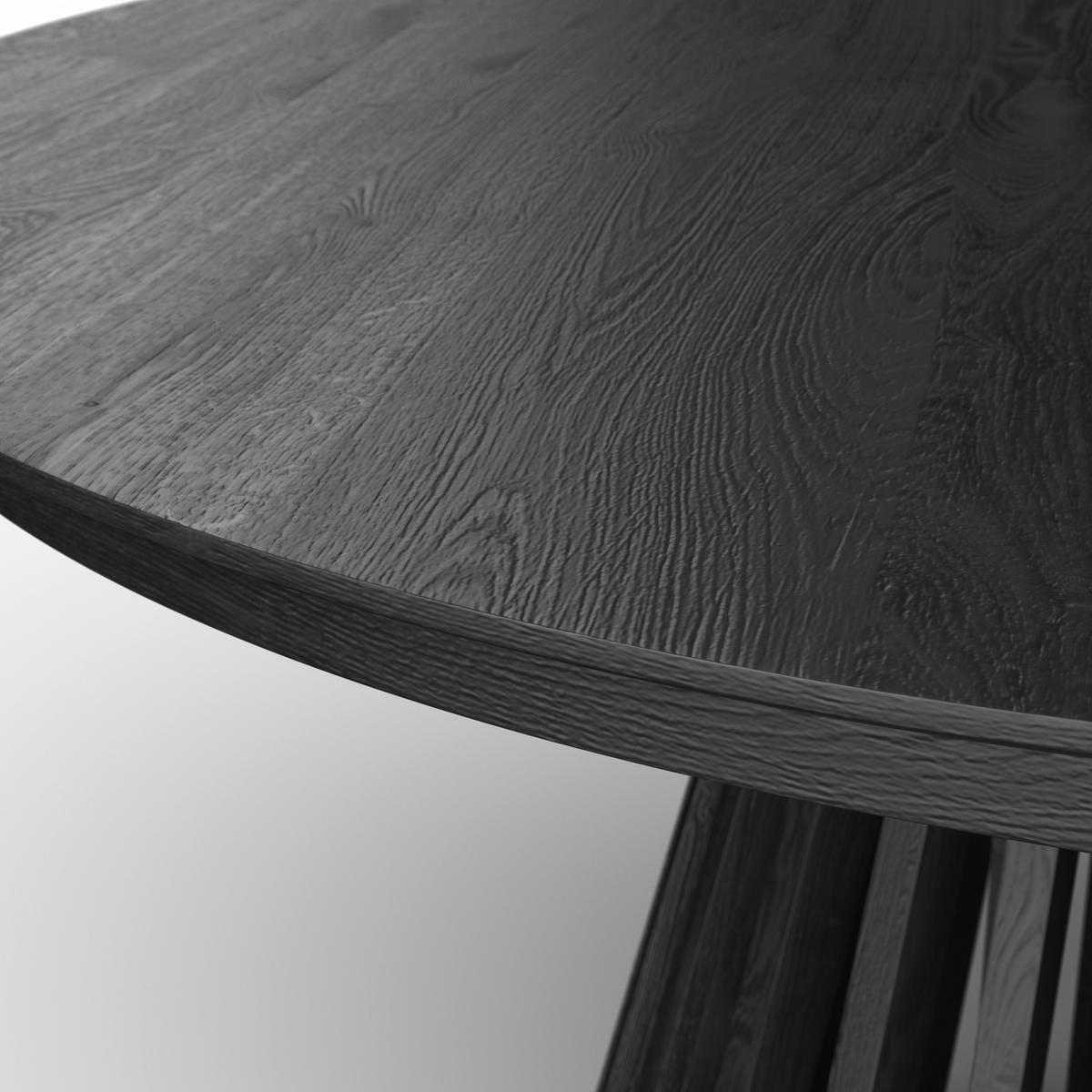Raztegljiva Miza Ennio, 120-200x120, Črna - črna, Moderno, leseni material/les (120-160/76/120cm) - Bessagi Home