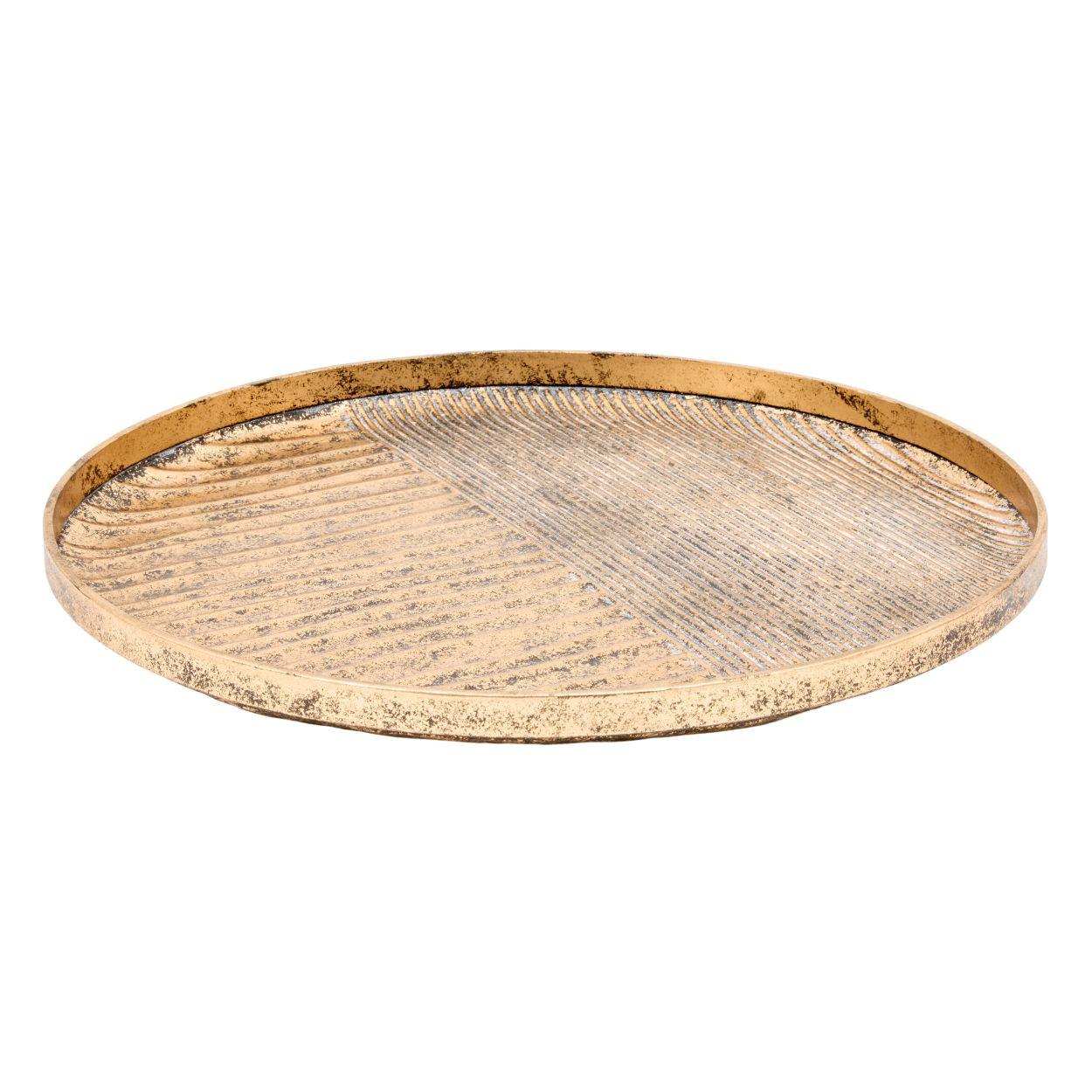 Tavă decorativă Raquel cca. 48 cm - Basics, metal (48,5/3,5cm)