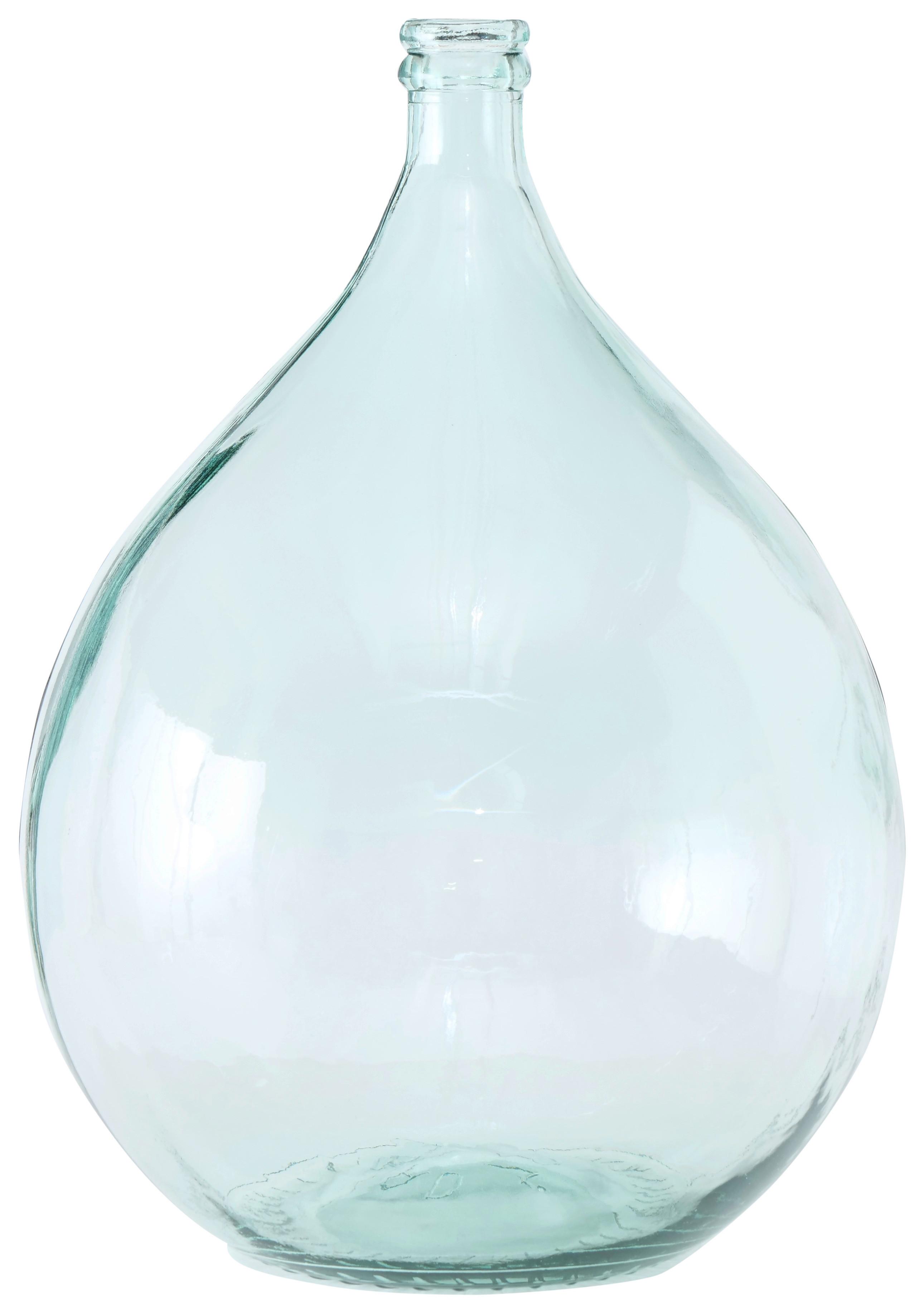Vaza Nalani I -Paz- - svetlo modra/prozorno, Basics, steklo (40/56cm) - Premium Living
